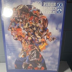 FX SCHMID ~ FACE of an ANGEL 1000 PIECE PUZZLE from 2000 Made in USA -